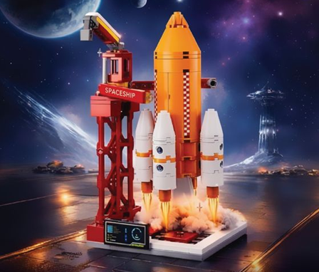 CloudHiro rocket brick set giveaway